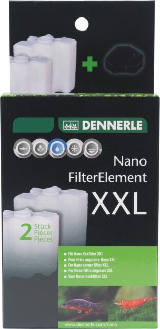 Картриджи для внутренних фильтров Dennerle Nano corner filter XXL, 2 шт
