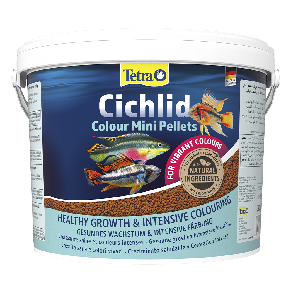 Корм для рыб Tetra Cichlid Colour Mini Pellets 10л мини гранулы (ведро) Корм для рыб Tetra Cichlid Colour Mini Pellets 10л мини гранулы (ведро)