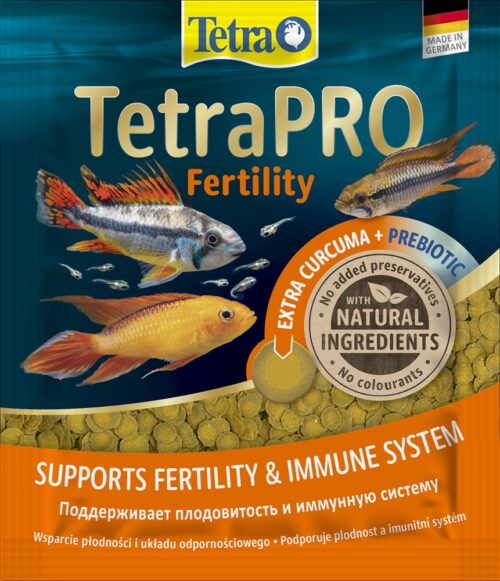 Корм для рыб TetraPro Fertility 12г (пакет) с куркумой для поддержания репродуктивных функций