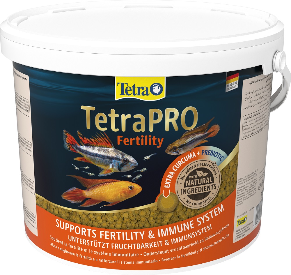 Корм для рыб TetraPro Fertility 10л (ведро) с куркумой для поддержания репродуктивных функций Корм для рыб TetraPro Fertility 10л (ведро) с куркумой для поддержания репродуктивных функций